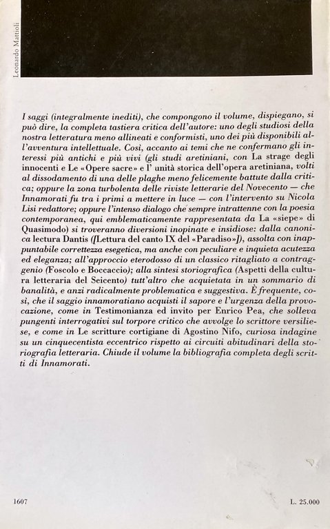 GLI STRUMENTI DEL DUBBIO. STUDI LETTERARI FRA TRECENTO E NOVECENTO.