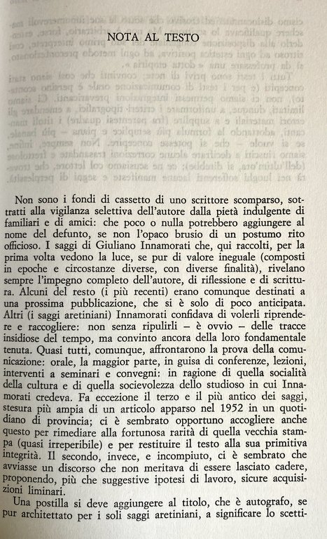 GLI STRUMENTI DEL DUBBIO. STUDI LETTERARI FRA TRECENTO E NOVECENTO.