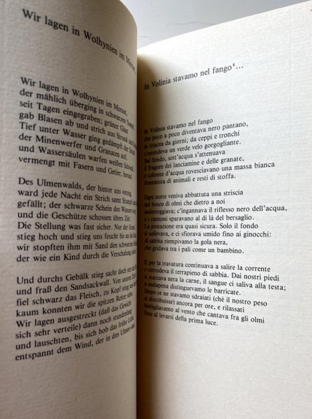 GLI ULTIMI ASILI. DIE LETZTEN HERBERGEN. POESIE. (TESTO TEDESCO E …