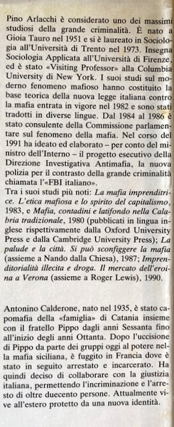 GLI UOMINI DEL DISONORE. LA MAFIA SICILIANA NELLA VITA DEL …