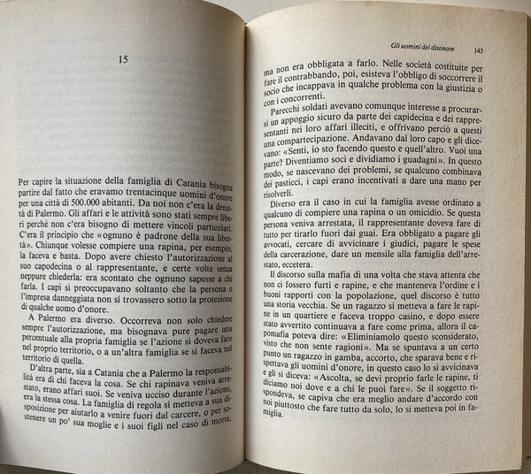 GLI UOMINI DEL DISONORE. LA MAFIA SICILIANA NELLA VITA DEL …