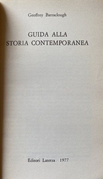 GUIDA ALLA STORIA CONTEMPORANEA