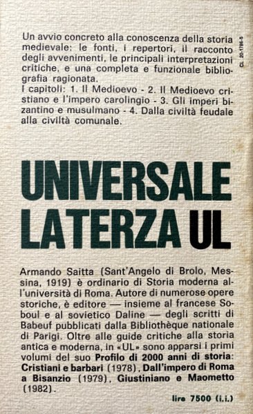 GUIDA CRITICA ALLA STORIA MEDIEVALE