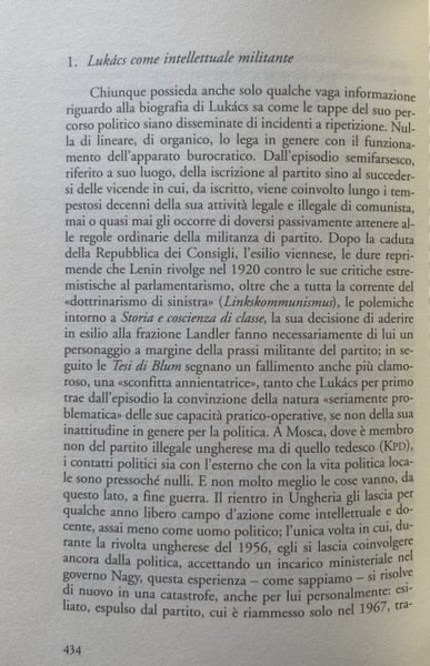 GYÖRGY LUKÁCS E I PROBLEMI DEL MARXISMO DEL NOVECENTO