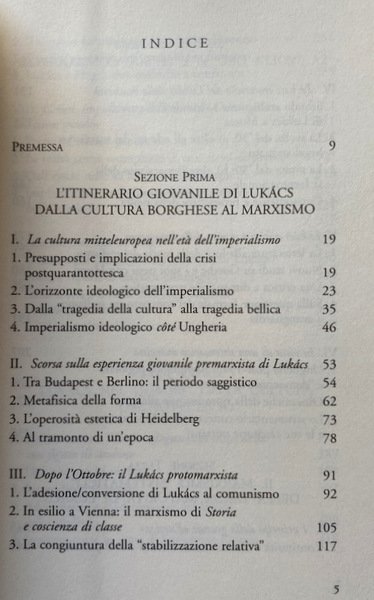 GYÖRGY LUKÁCS E I PROBLEMI DEL MARXISMO DEL NOVECENTO