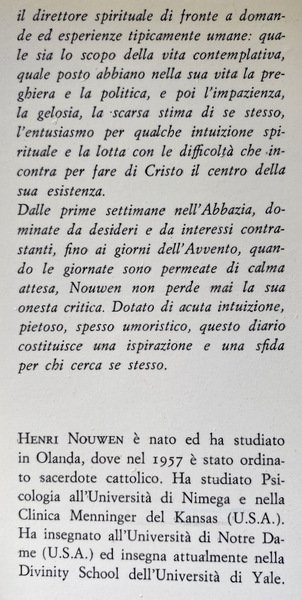 HO ASCOLTATO IL SILENZIO. DIARIO DA UN MONASTERO TRAPPISTA