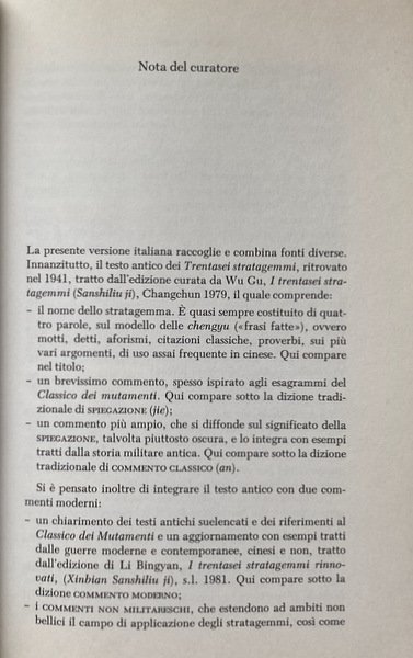 I 36 TRENTASEI STRATAGEMMI. L'ARTE CINESE DI VINCERE.
