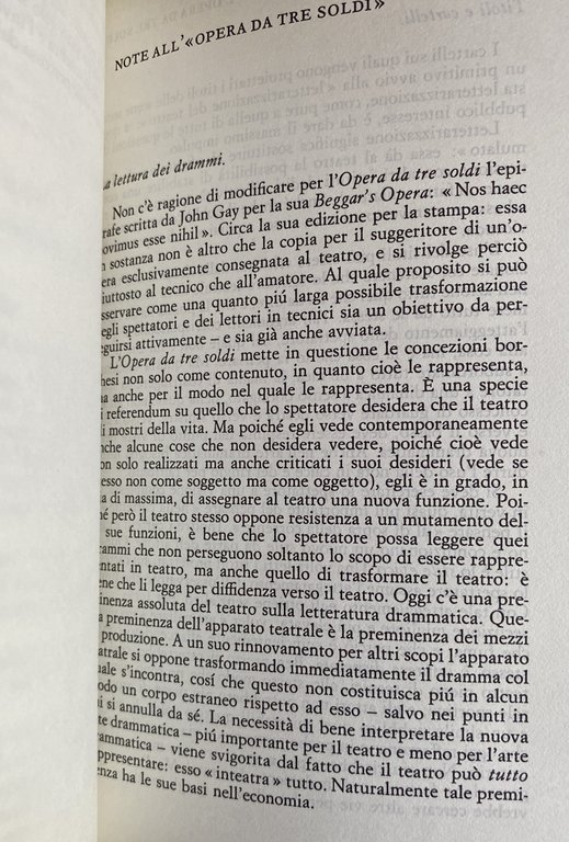 I CAPOLAVORI DI BRECHT. L'OPERA DA TRE SOLDI, SANTA GIOVANNA …
