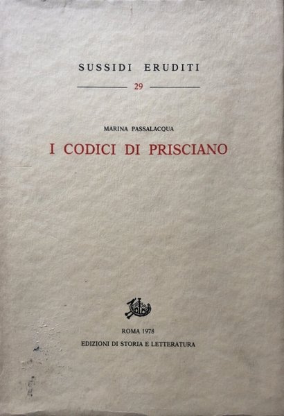 I CODICI DI PRISCIANO