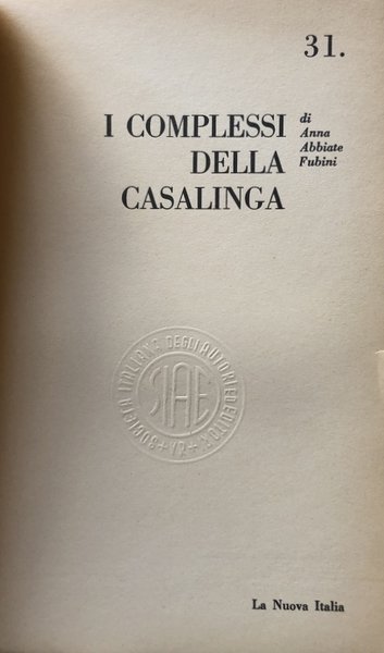 I COMPLESSI DELLA CASALINGA