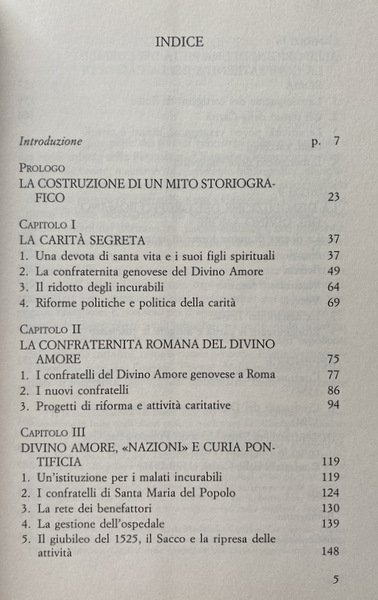 I DEVOTI DELLA CARITÀ. LE CONFRATERNITE DEL DIVINO AMORE NELL'ITALIA …