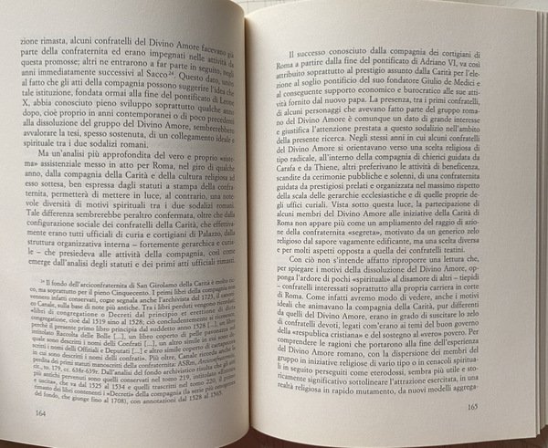 I DEVOTI DELLA CARITÀ. LE CONFRATERNITE DEL DIVINO AMORE NELL'ITALIA …