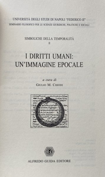 I DIRITTI UMANI. UN'IMMAGINE EPOCALE. A CURA DI GIULIO M. …