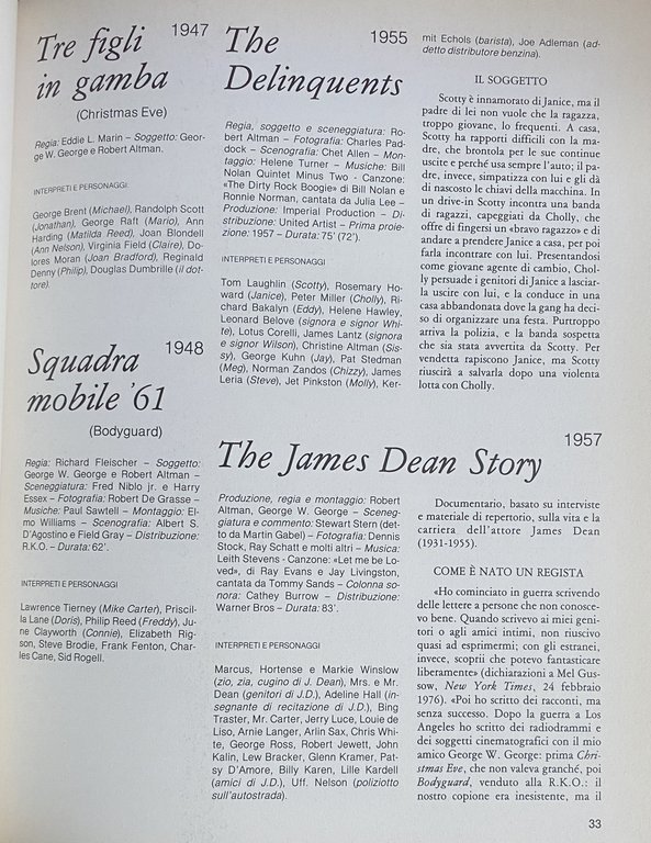 I FILM DI ROBERT ALTMAN