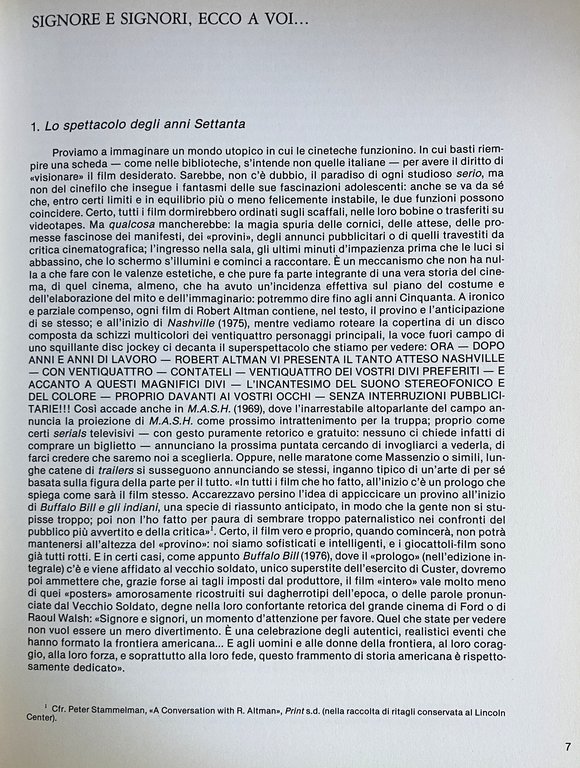 I FILM DI ROBERT ALTMAN