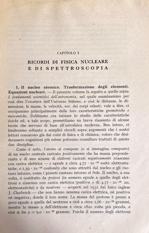 I FONDAMENTI SCIENTIFICI DELL'ASTROFISICA (CON CENTODUE 102 FIGURE)
