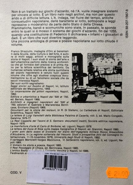 I GIOCHI D'AZZARDO E IL LOTTO A NAPOLI. DIVAGAZIONI STORICHE