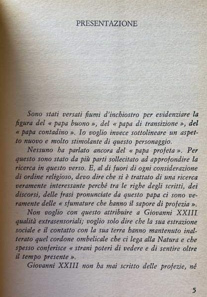 I MESSAGGI PROFETICI DEL PAPA BUONO. IL FUTURO LETTO ATTRAVERSO …