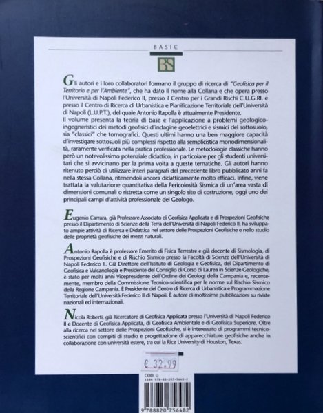 I METODI GEOELETTRICO E SISMICO PER LE INDAGINI SUPERFICIALI DEL …