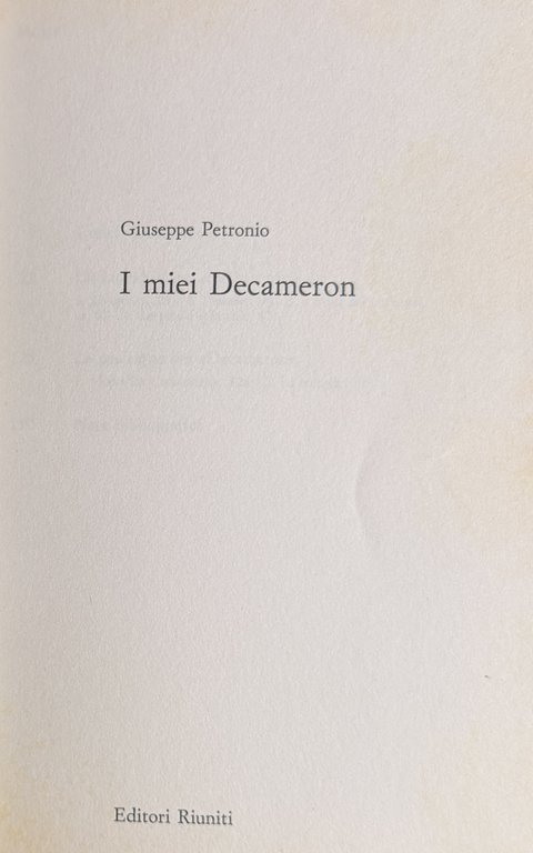 I MIEI DECAMERON | Immagine Gallery 5