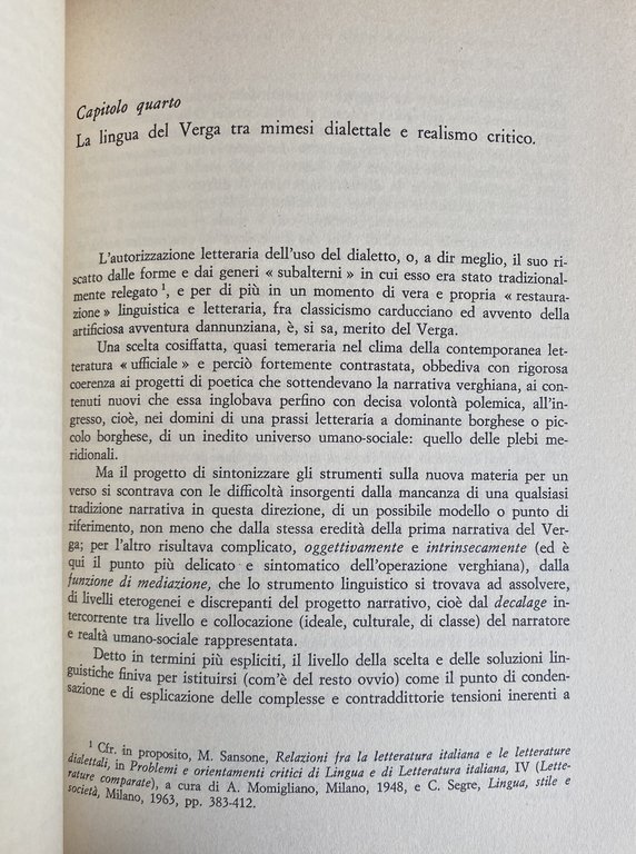 I MITI E LA STORIA. SAGGI SU FOSCOLO E VERGA