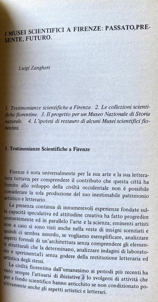 I MUSEI SCIENTIFICI A FIRENZE PROBLEMI DI RESTAURO E RICOMPOSIZIONE …