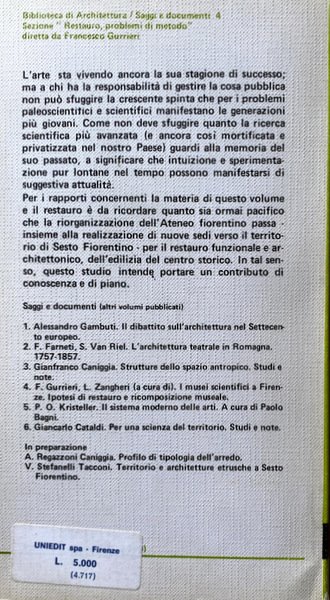 I MUSEI SCIENTIFICI A FIRENZE PROBLEMI DI RESTAURO E RICOMPOSIZIONE …