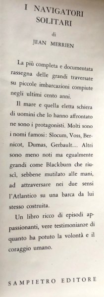 I NAVIGATORI SOLITARI