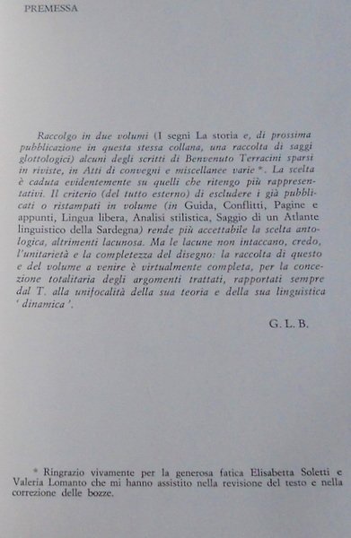 I SEGNI LA STORIA. A CURA DI GIAN LUIGI BECCARIA