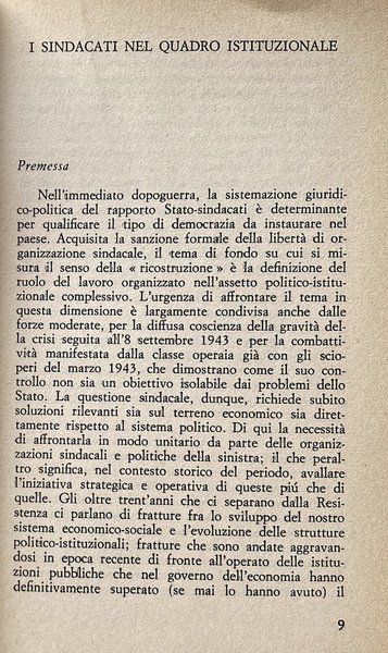 I SINDACATI IN ITALIA DAL '45 AD OGGI. STORIA DI …