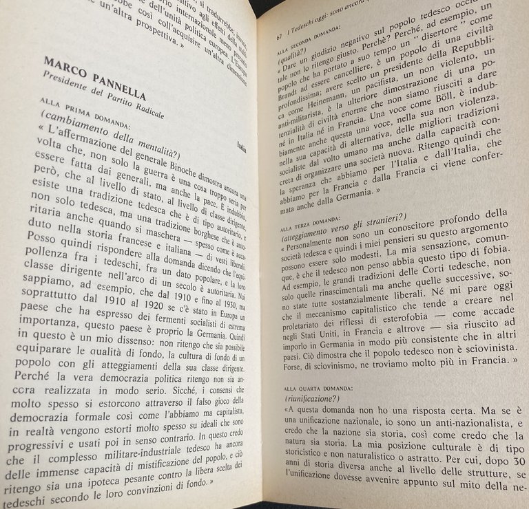 I TEDESCHI: OGGI COME IERI? I TEDESCHI OCCIDENTALI NEL GIUDIZIO …