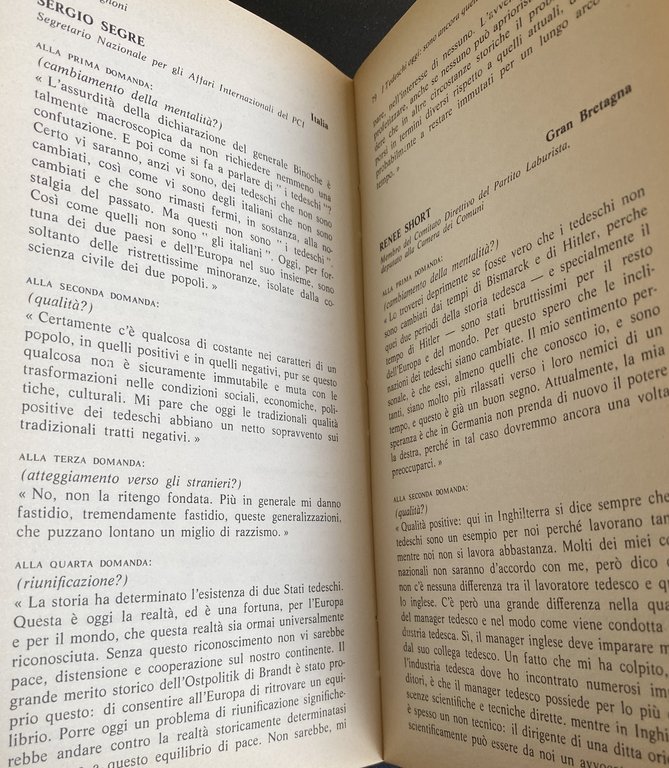 I TEDESCHI: OGGI COME IERI? I TEDESCHI OCCIDENTALI NEL GIUDIZIO …