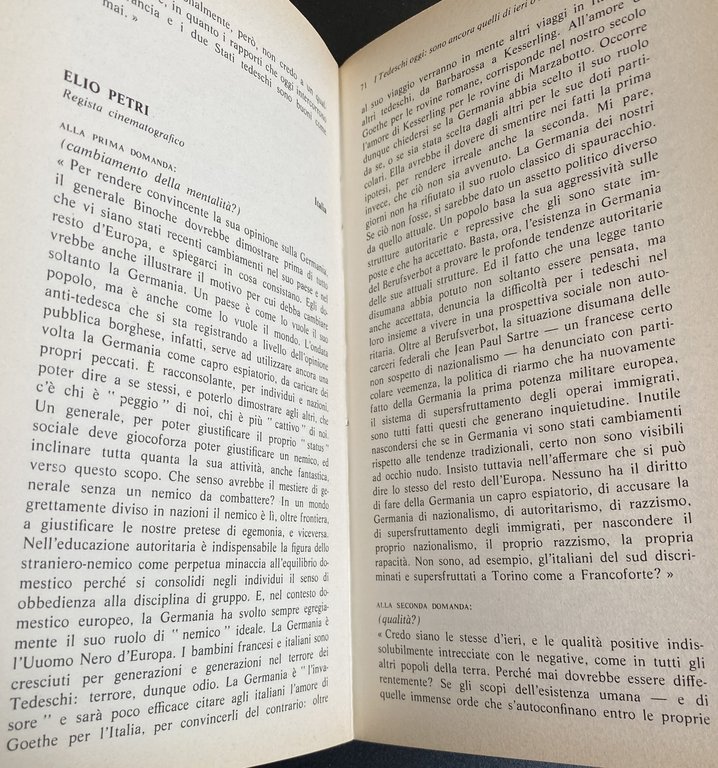I TEDESCHI: OGGI COME IERI? I TEDESCHI OCCIDENTALI NEL GIUDIZIO …
