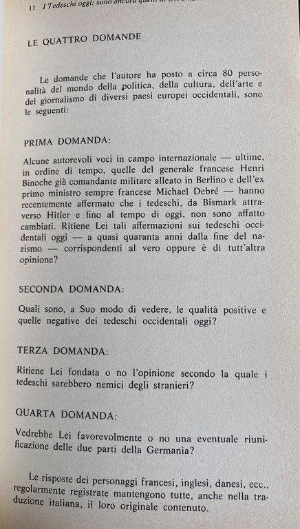 I TEDESCHI: OGGI COME IERI? I TEDESCHI OCCIDENTALI NEL GIUDIZIO …