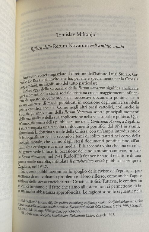 I TEMPI DELLA RERUM NOVARUM