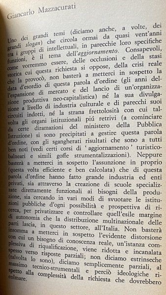 IDEOLOGIA LETTERARIA E SCUOLA DI MASSA. PER UN'ANALISI SOCIALE DELL'ORGANIZZAZIONE …