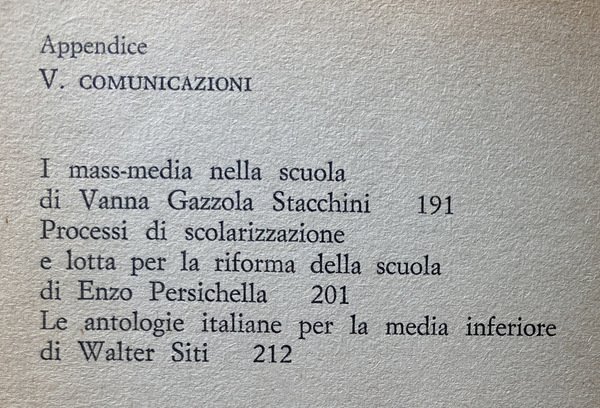 IDEOLOGIA LETTERARIA E SCUOLA DI MASSA. PER UN'ANALISI SOCIALE DELL'ORGANIZZAZIONE …