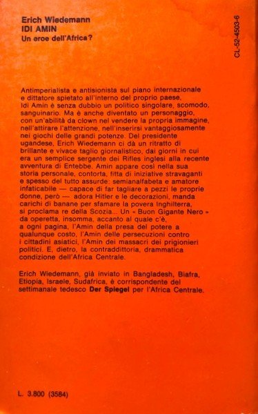 IDI AMIN. UN EROE DELL'AFRICA?