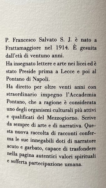 IERI E OGGI. RACCONTI. PREFAZIONE DI DOMENICO REA