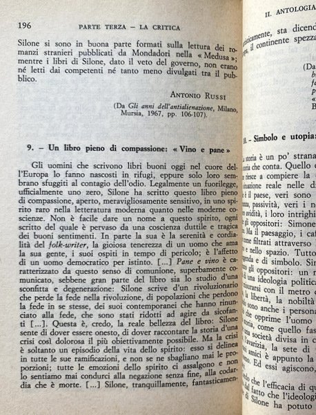 IGNAZIO SILONE: INTRODUZIONE E GUIDA ALLO STUDIO DELL'OPERA SILONIANA: STORIA …