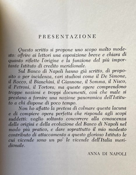 IL BANCO DI NAPOLI E LE SUE ORIGINI