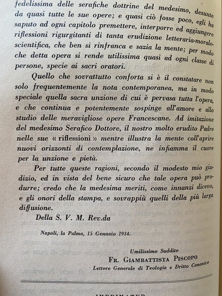 IL BREVILOQUIO DEL SERAFICO DOTTORE S. BONAVENTURA TRADOTTO E COMMENTATO …