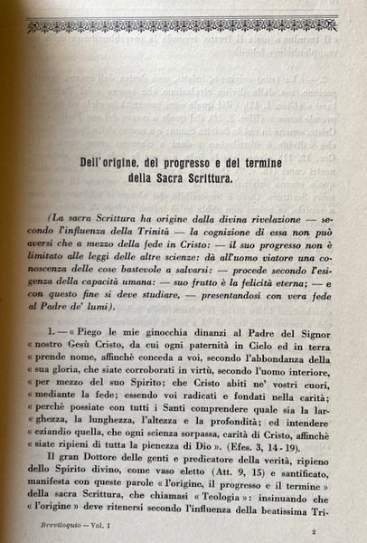 IL BREVILOQUIO DEL SERAFICO DOTTORE S. BONAVENTURA TRADOTTO E COMMENTATO …