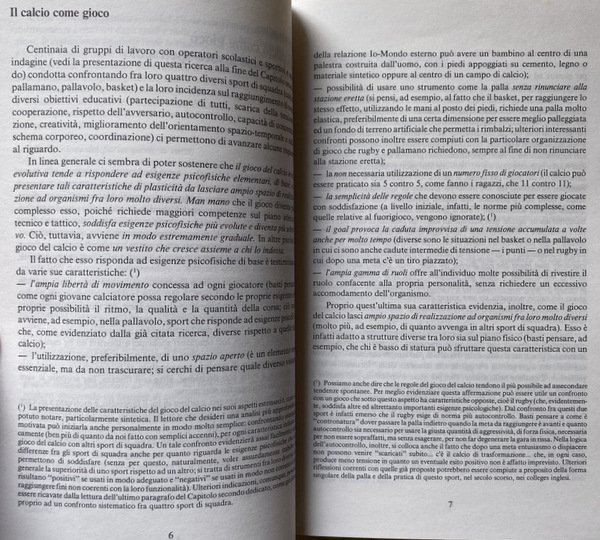 IL CALCIO COME GIOCO E COME SPETTACOLO. ASPETTI PSICOLOGICI