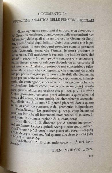 IL CALCOLO SUBLIME DI EULERO E LAGRANGE ESPOSTO COL METODO …