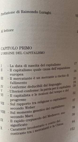 IL CAPITALISTA, QUESTO SCONOSCIUTO