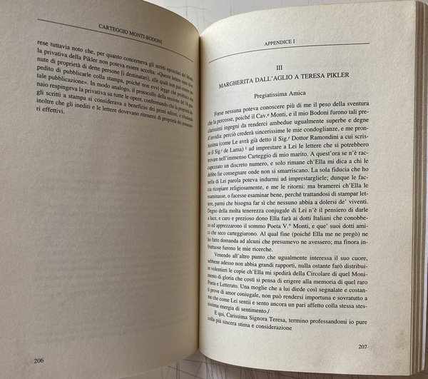 IL CARTEGGIO MONTI-BODONI CON ALTRI DOCUMENTI MONTIANI