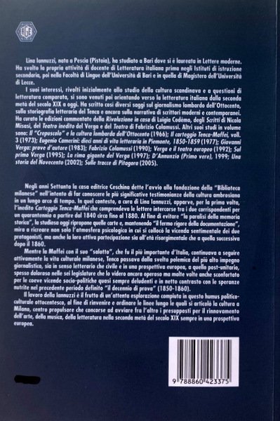 IL CARTEGGIO TENCA-MAFFEI. STORIA, LETTERATURA E ARTE NELL'ITALIA DEL RISORGIMENTO. …