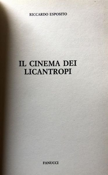 IL CINEMA DEI LICANTROPI