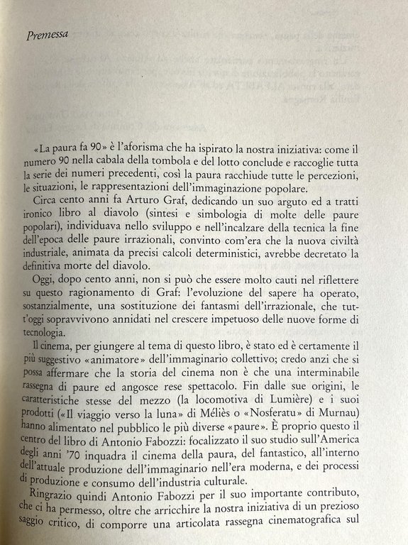 IL CINEMA DELLA PAURA. ORRORE E FANTASCIENZA NEL CINEMA AMERICANO …